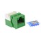 Bestlink Netware CAT5e Tool Less Keystone Jack- Green 101607GN - alternate 1